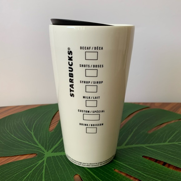 Starbucks Kitchen Starbucks Ceramic Coffee Cup Twist Open Lid 2oz